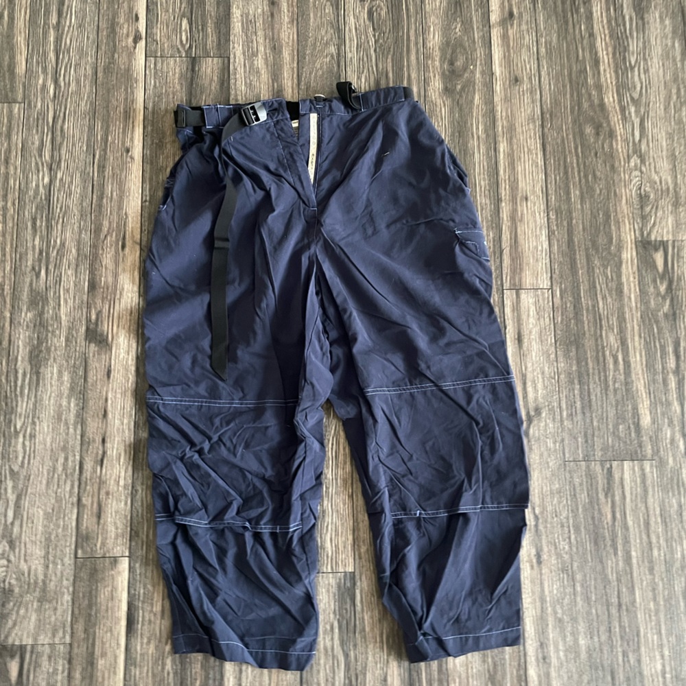 flowy dark navy blue cargos